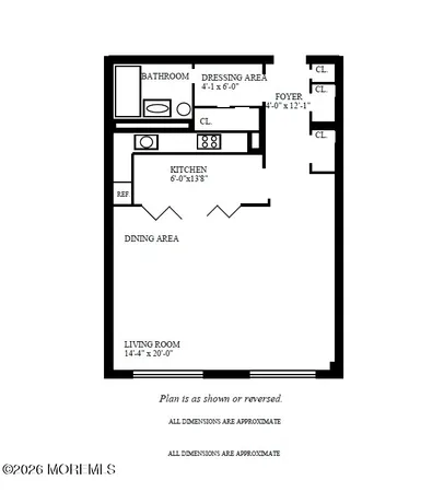 a picture of a bench in front of a building