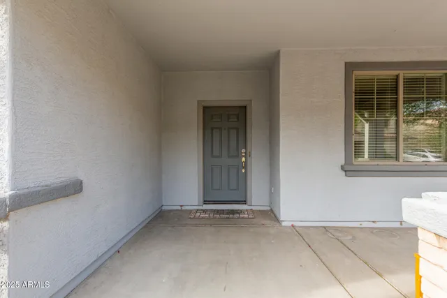 a view of small space with racks on the wall