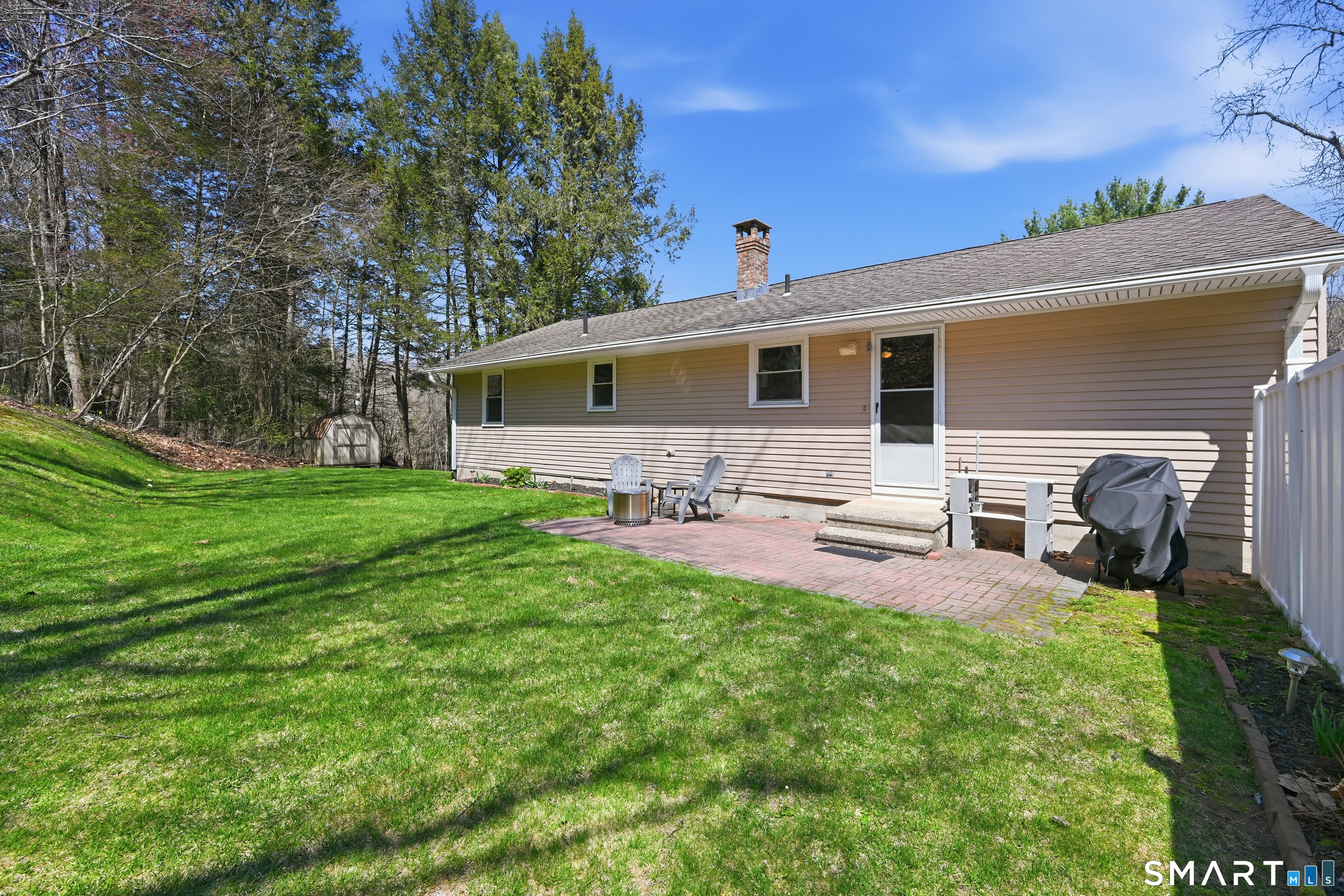 114 Beacon Valley Road Beacon Falls, CT 06403 - Photo 30 of 38 a house view with a sitting space and garden