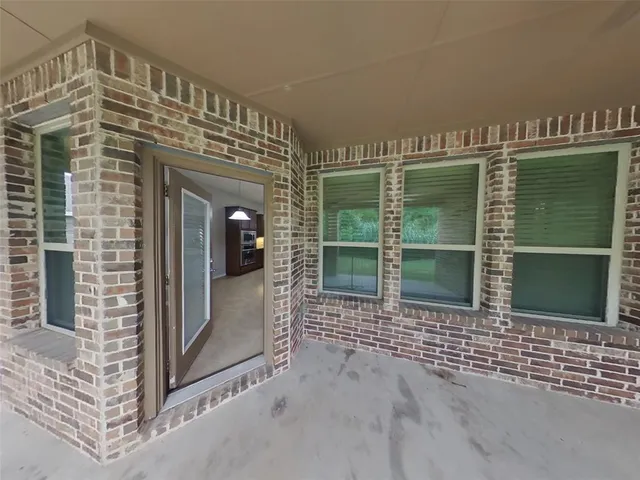 a view of front door of house
