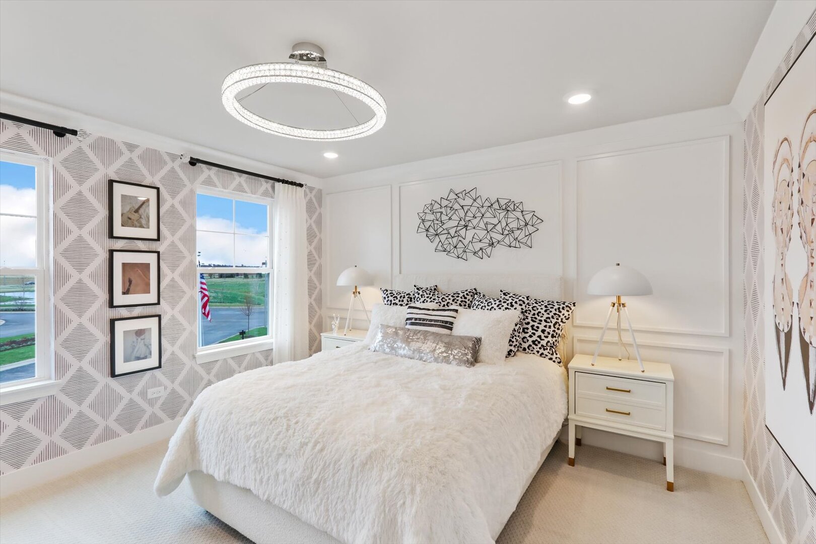 13044 South Boulder Lane Plainfield, IL 60585 - Photo 34 of 36 a bedroom with a bed and a large window