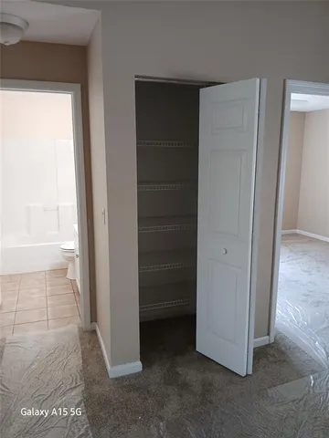 a view of an empty room