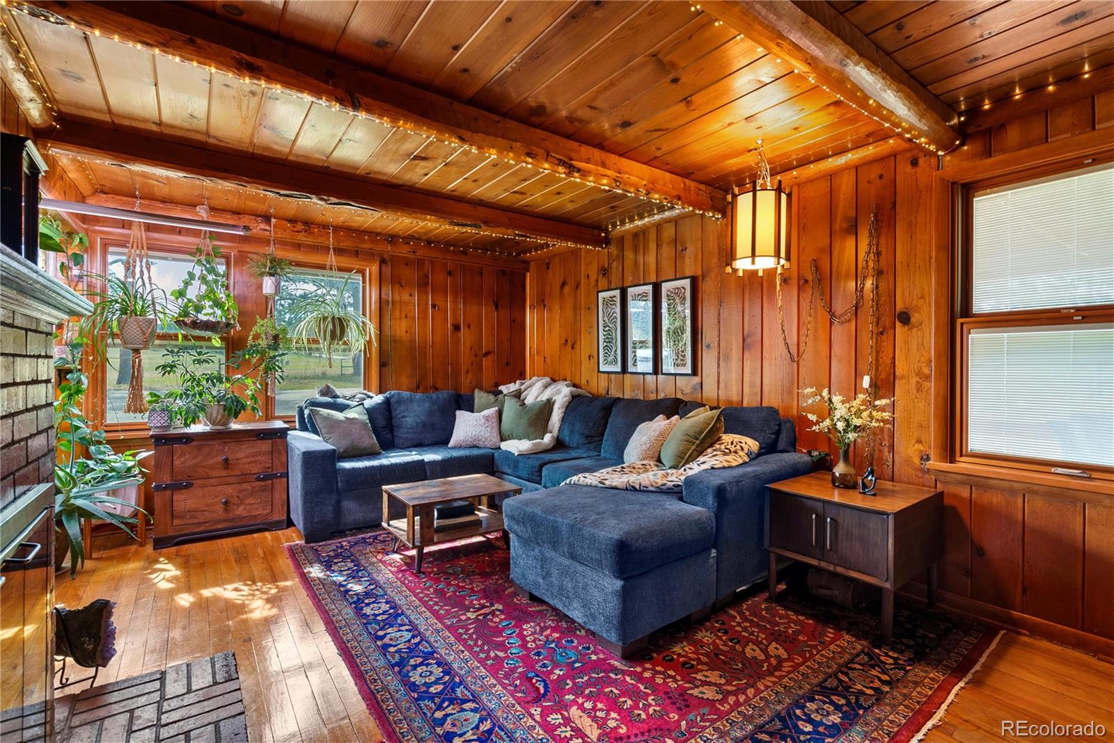21852 Pleasant Park Road Conifer, CO 80433 - Photo 9 of 47 a outdoor living space with couch and a potted plant