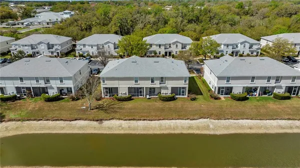 a aerial view of a house