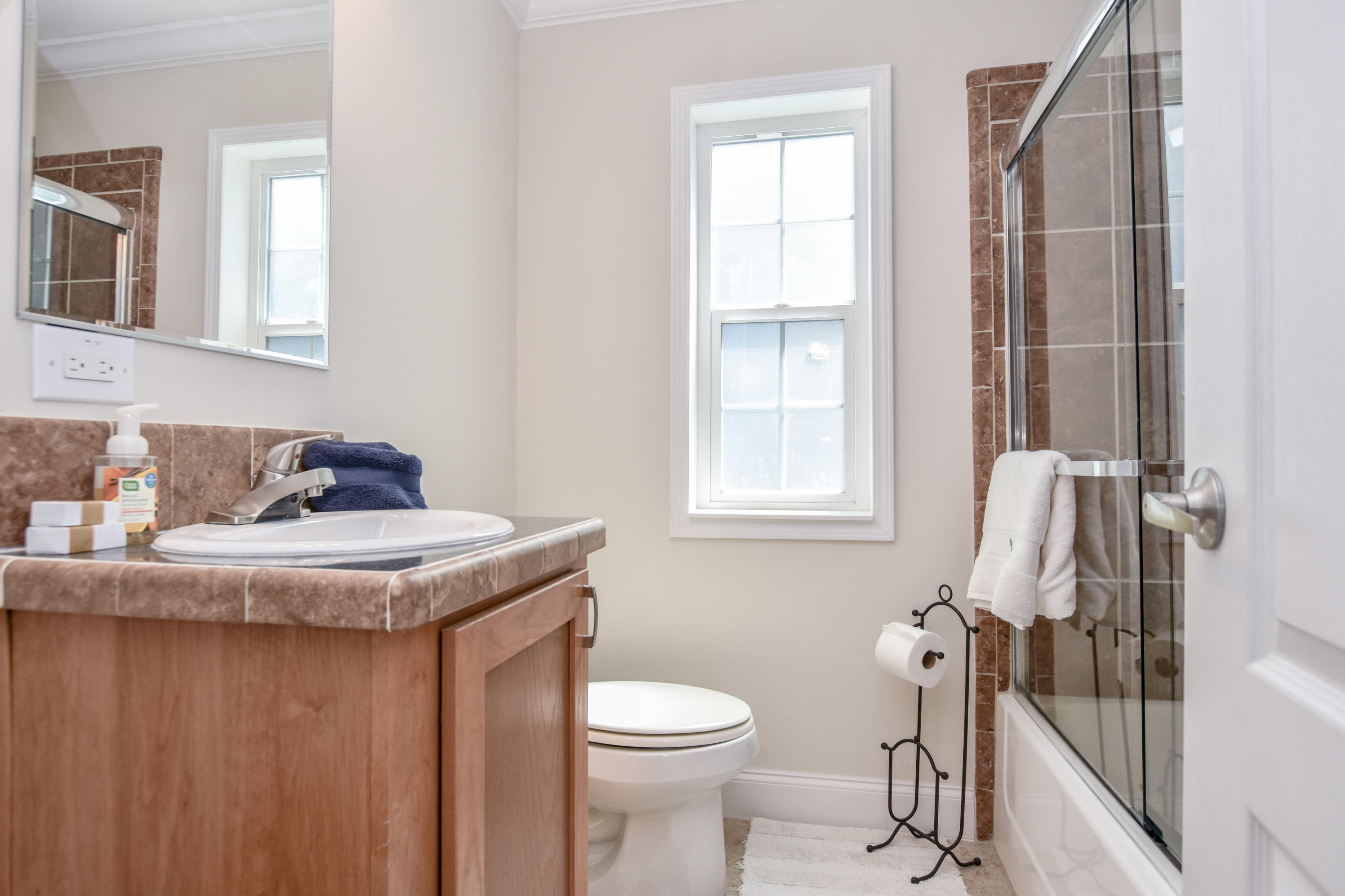 37 Palm Drive Key West, FL 33040 - Photo 10 of 24 a bathroom with a granite countertop sink toilet and shower