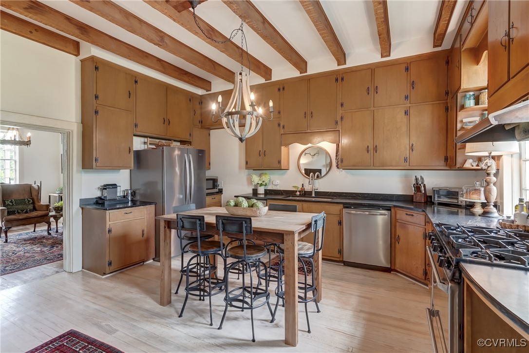 23390 Mt Cloud Road Bowling Green, VA 22427 - Photo 17 of 50 a kitchen with appliances a sink and cabinets