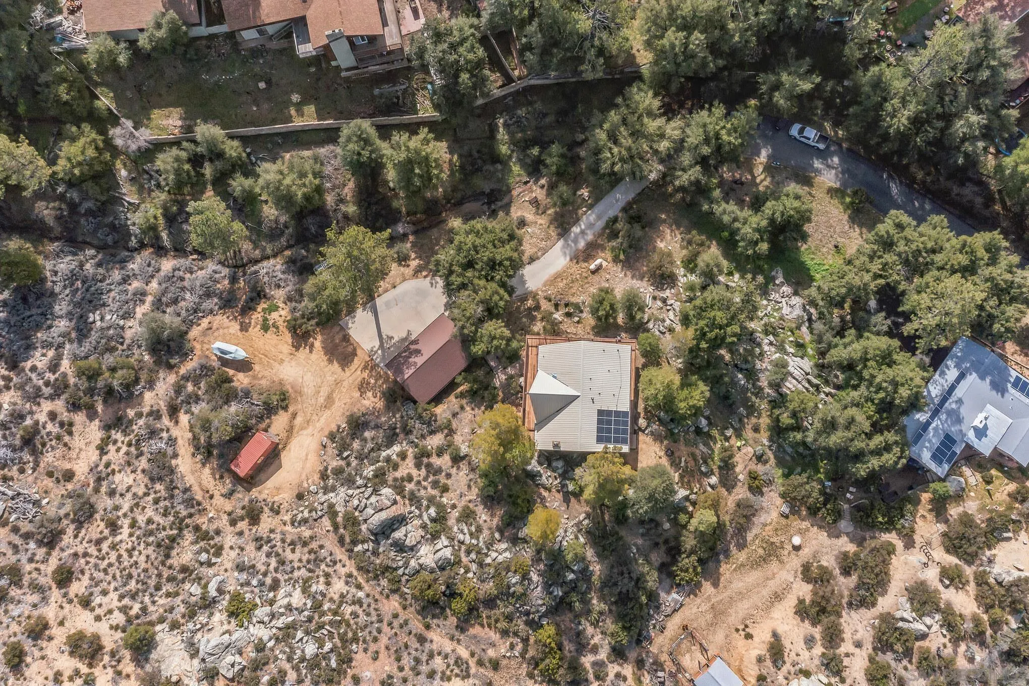 29026 Deer Creek Trail Pine Valley, CA 91962 - Photo 5 of 37 a bird view of house and green space