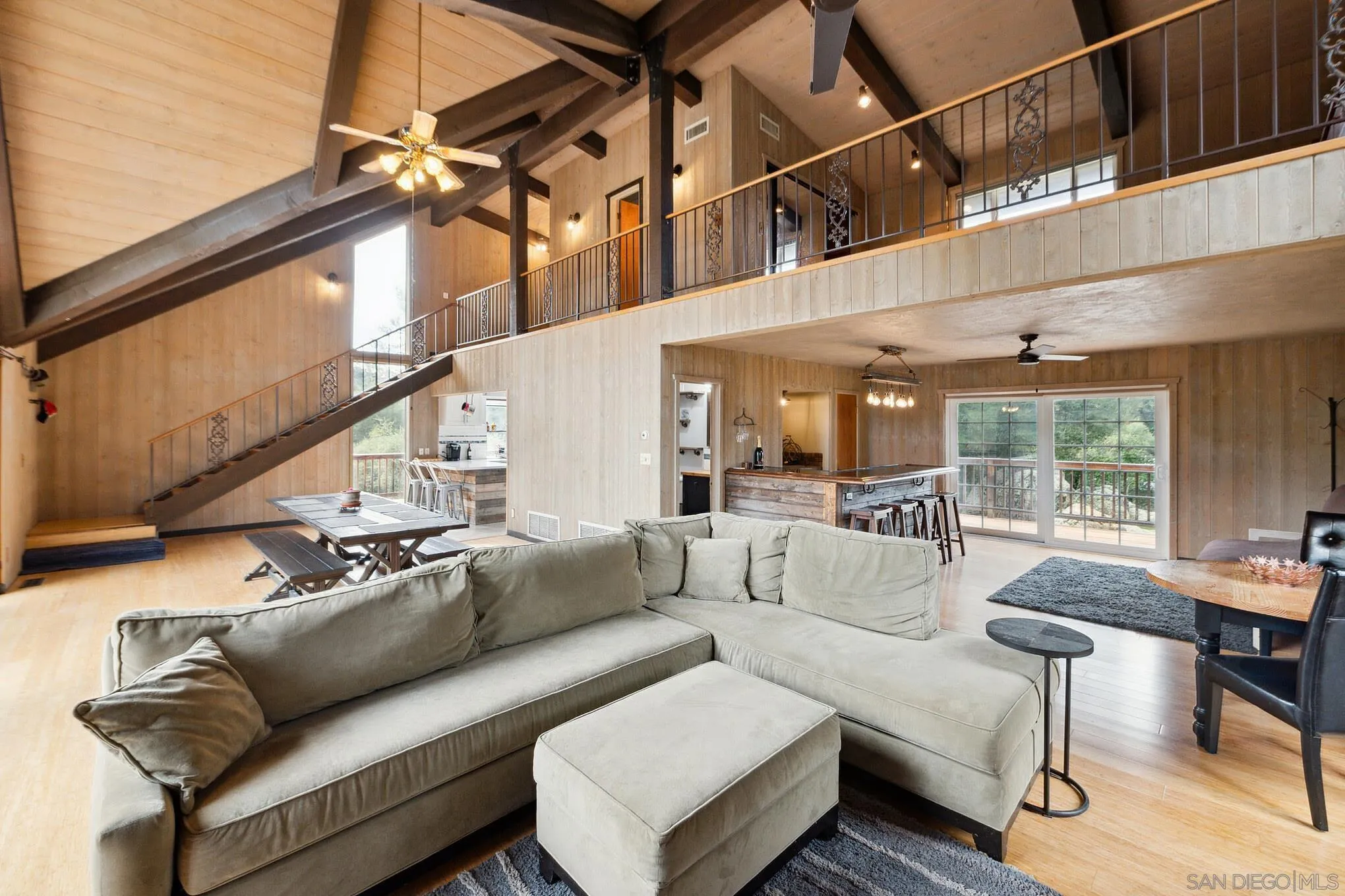 29026 Deer Creek Trail Pine Valley, CA 91962 - Photo 8 of 37 a living room with furniture and a ceiling fan