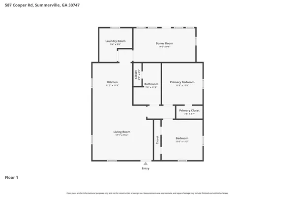 $650,000 | 587 Cooper Road, Summerville, GA 30747