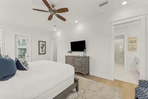 a bathroom with a shower and a toilet