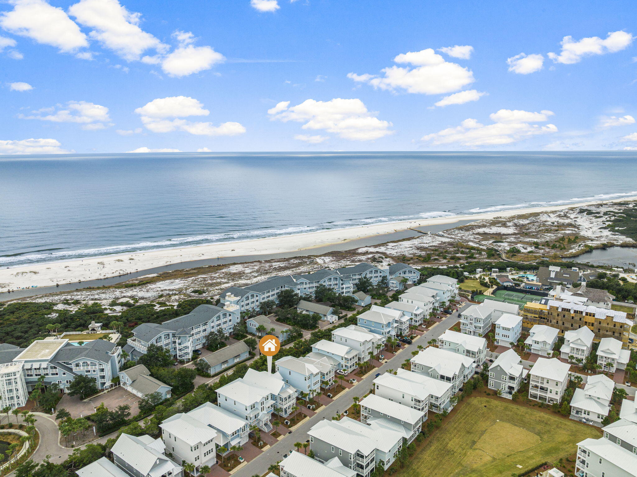 113 Siasconset Ln Inlet Beach Inlet Beach, FL 32461 - Photo 52 of 56 an aerial view of residential building and ocean