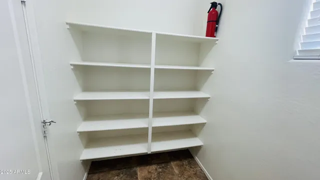 a view of a room with shelf