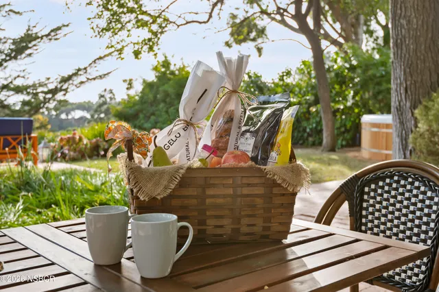 a view of a swimming pool with a yard
