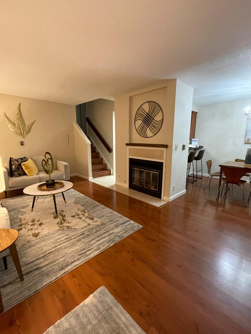 862 La Barbera Drive San Jose, CA 95126 - Photo 12 of 29 a living room with furniture and a fireplace