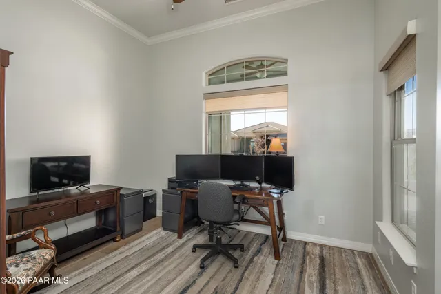 a view of a swimming pool with an ocean view