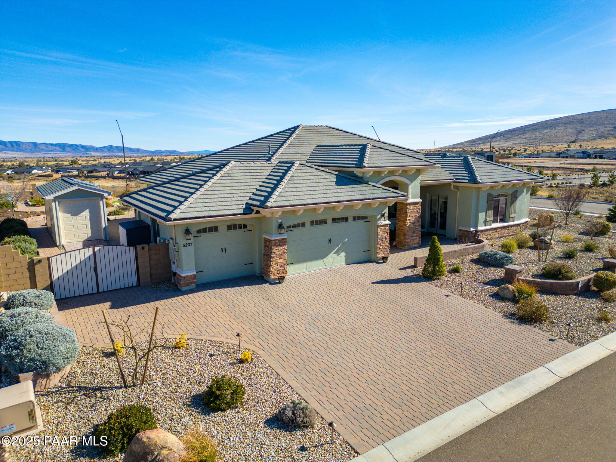 5207 Copper Ridge Drive Prescott, AZ 86301 - Photo 5 of 29 Front of Home Aerial