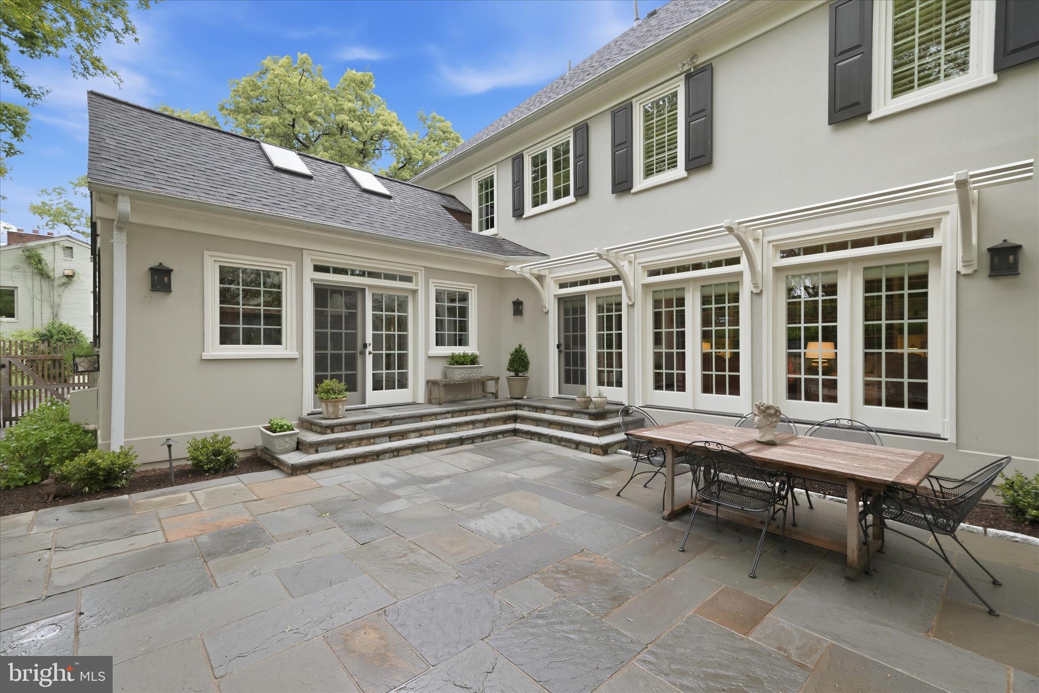3824 Military Road Arlington, VA 22207 - Photo 11 of 54 Flagstone patio off kitchen and family room
