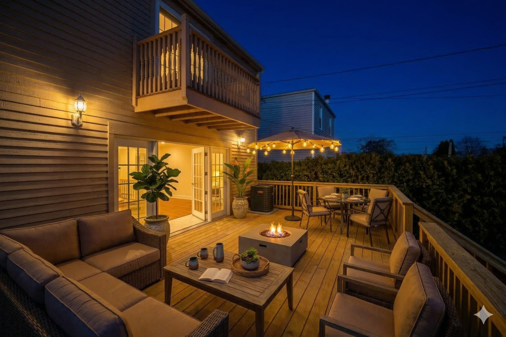 4137 Clinton Avenue Stickney, IL 60402 - Photo 19 of 41 a view of a patio with couches table and chairs and potted plants
