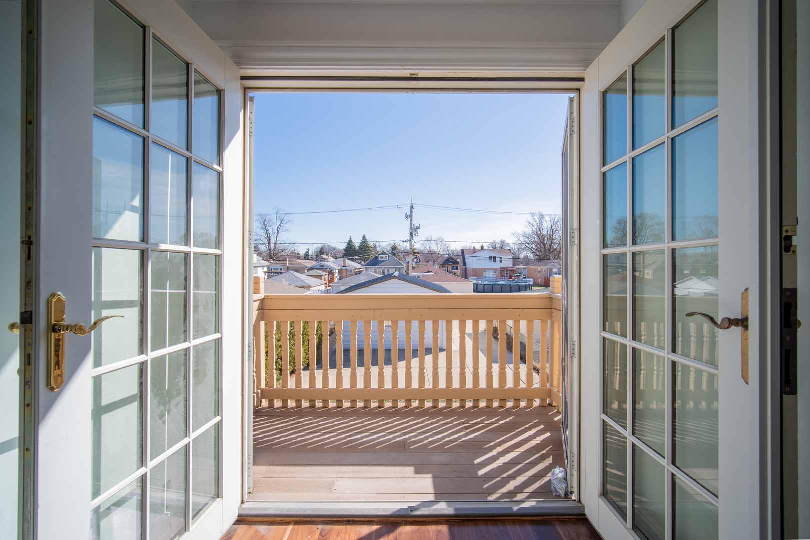 4137 Clinton Avenue Stickney, IL 60402 - Photo 24 of 41 a view of balcony with wooden floor