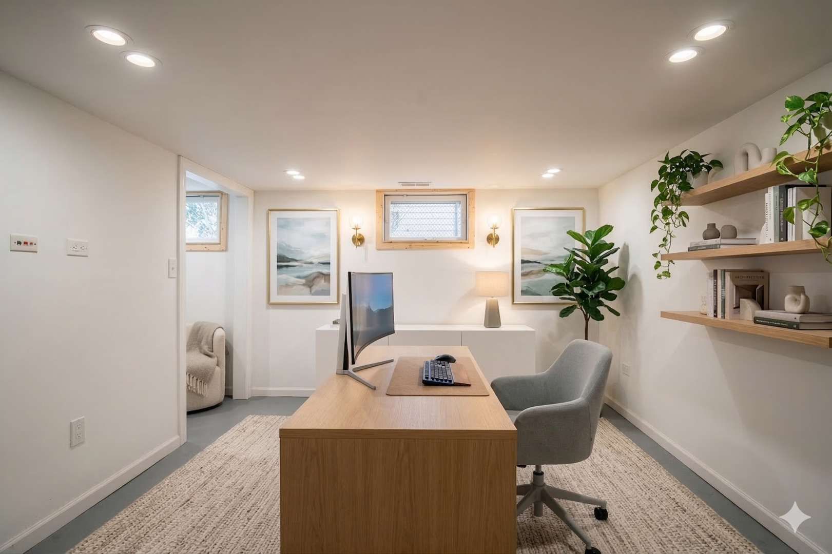 4137 Clinton Avenue Stickney, IL 60402 - Photo 39 of 41 a living room with furniture and a potted plant