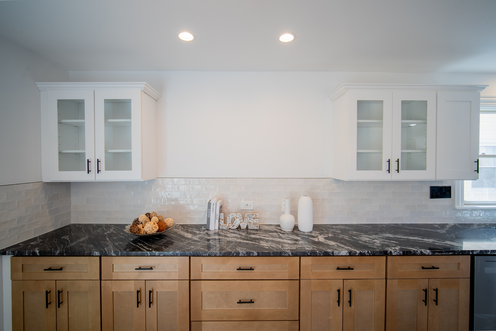 4137 Clinton Avenue Stickney, IL 60402 - Photo 7 of 41 a kitchen with granite countertop white cabinets and a wooden floor