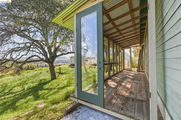 a view of a porch