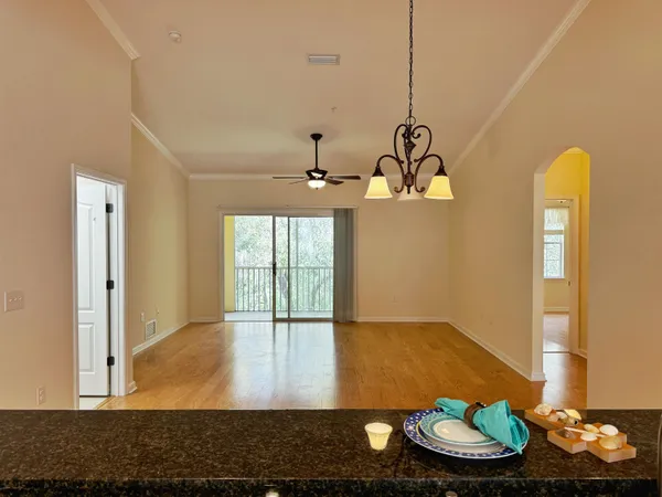 a view of a forest from balcony