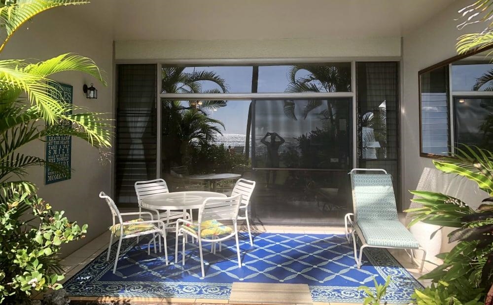 3875 Lower Honoapiilani Road, Unit A105 Lahaina, HI 96761 - Photo 17 of 27 a view of a porch with seating space