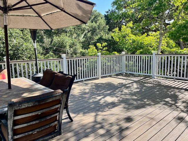 442 Corral De Tierra Road Salinas, CA 93908 - Photo 38 of 48 a view of a patio with a table chairs and a barbeque