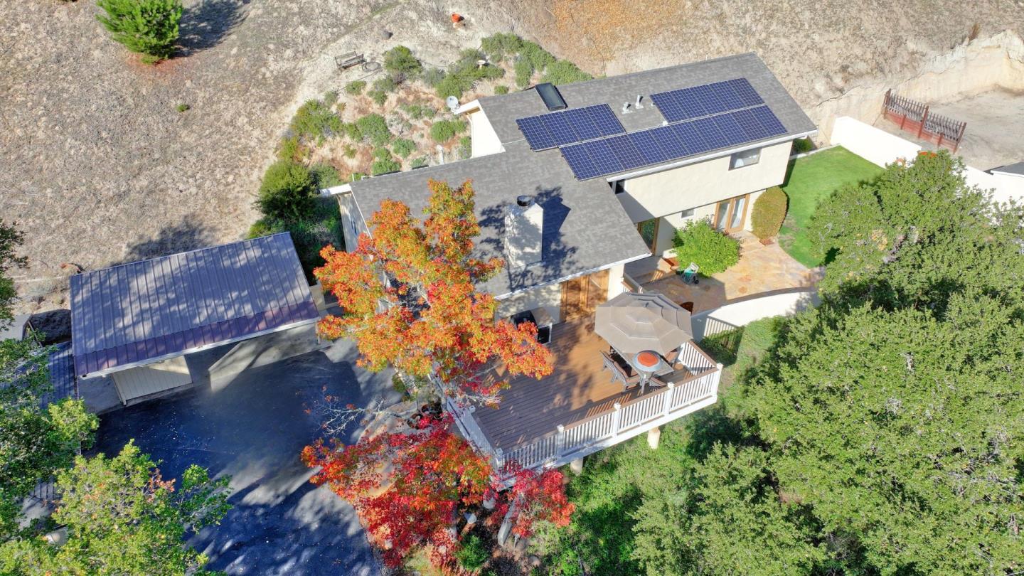 442 Corral De Tierra Road Salinas, CA 93908 - Photo 41 of 46 an aerial view of a house with a yard and lake view