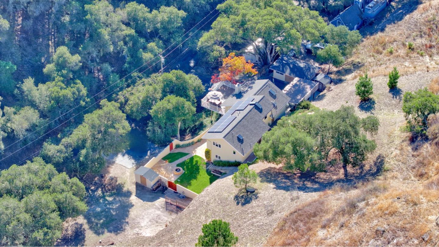 442 Corral De Tierra Road Salinas, CA 93908 - Photo 44 of 46 an aerial view of a house with a yard and greenery