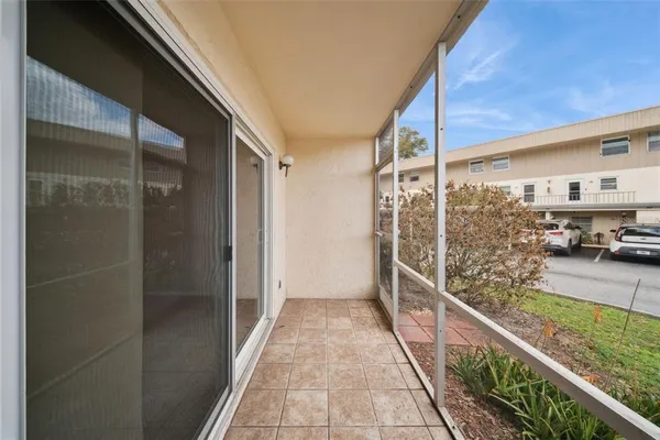 a view of a balcony