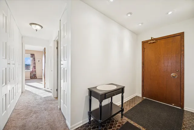 a view of a hallway with interior of the house