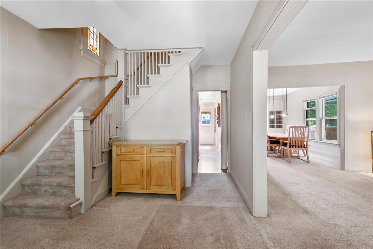 524 Hamilton Street Evanston, IL 60202 - Photo 12 of 32 a view of a livingroom with furniture and stairs