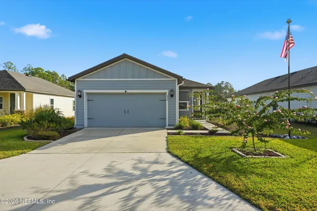 a view of a pathway with a lake view