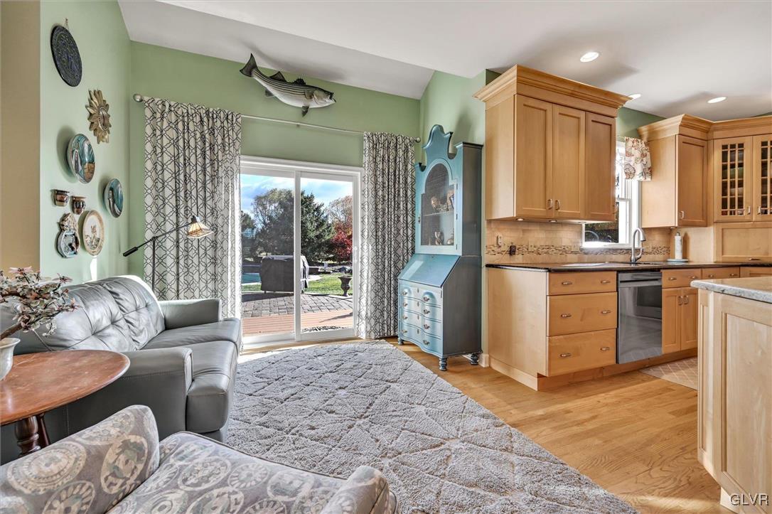 330 Manor Drive Nazareth, PA 18064 - Photo 17 of 51 a living room with furniture and a open kitchen view