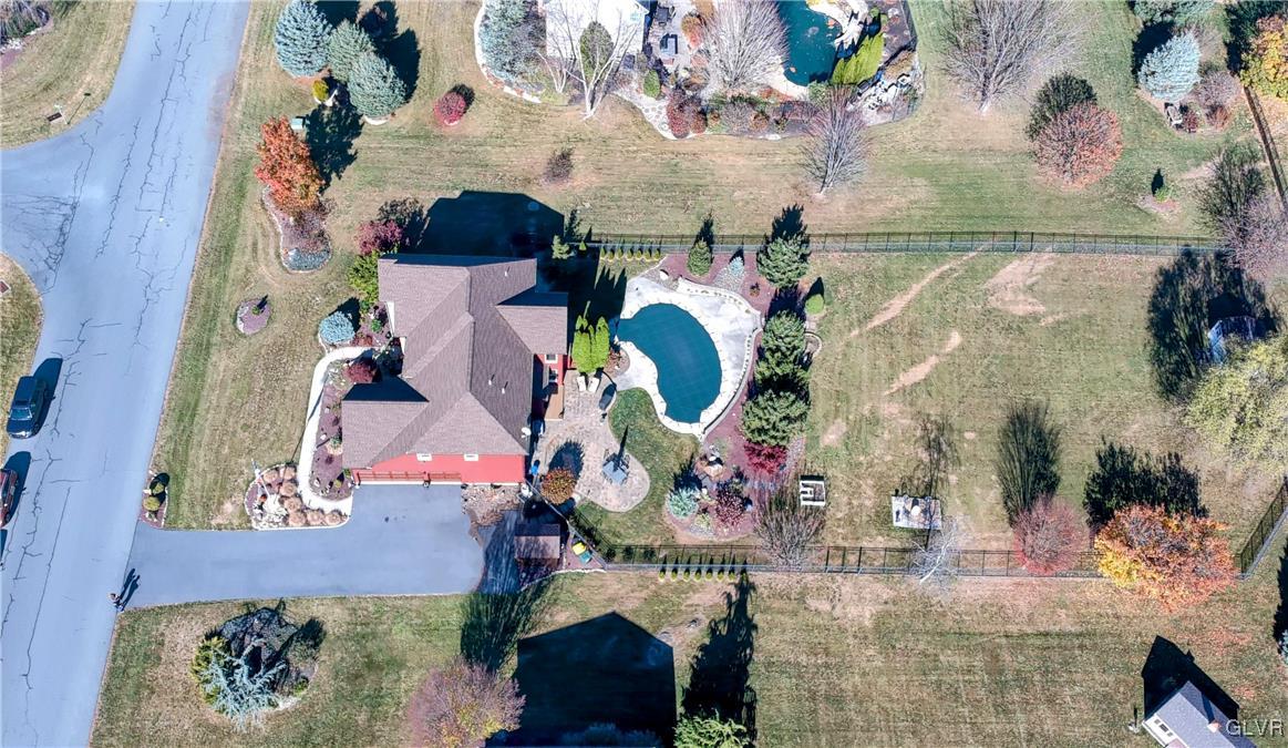 330 Manor Drive Nazareth, PA 18064 - Photo 48 of 51 an aerial view of residential house with outdoor space and swimming pool