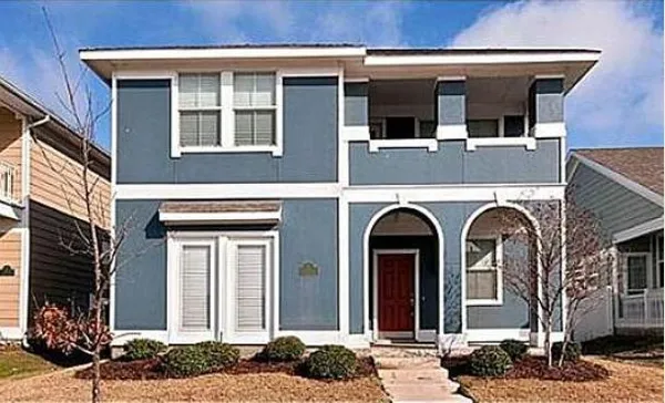 a front view of a house