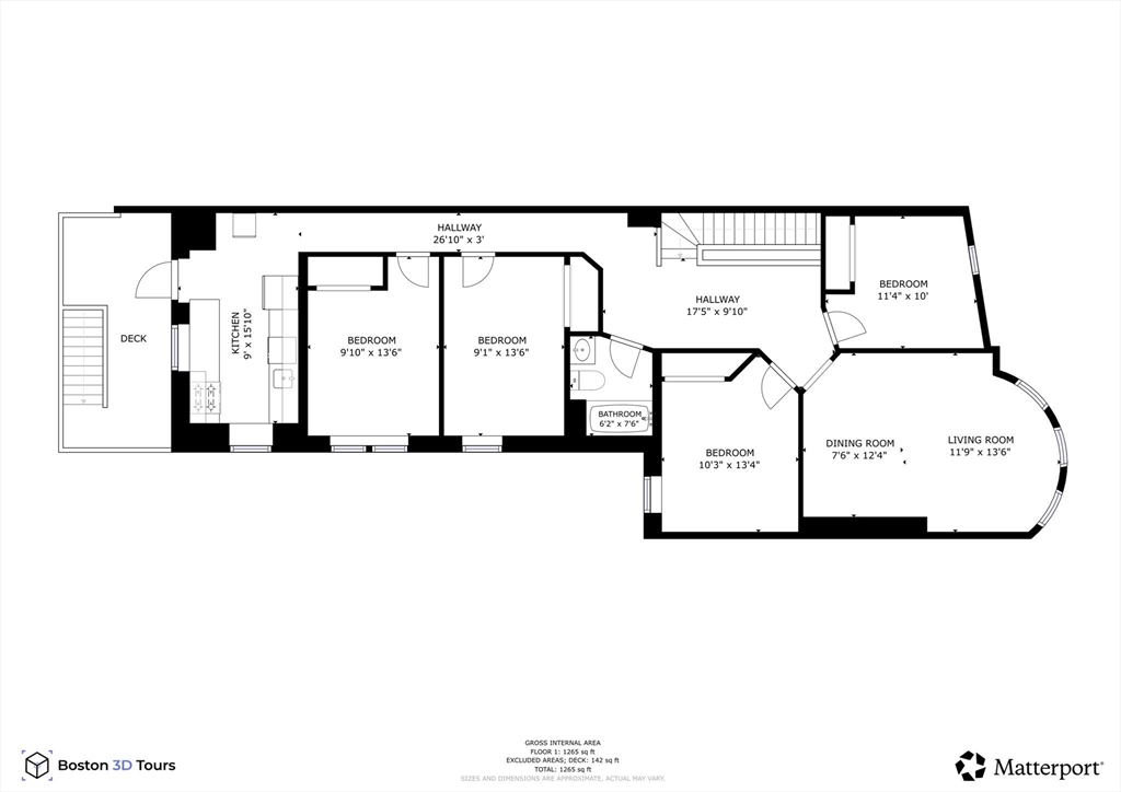 11 Vancouver Street, Unit 2 Boston, MA 02115 - Photo 2 of 14 a picture of a floor plan