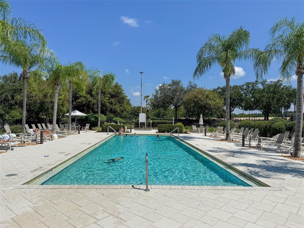 811 Assembly Court Reunion, FL 34747 - Photo 70 of 84 a swimming pool with outdoor seating and yard