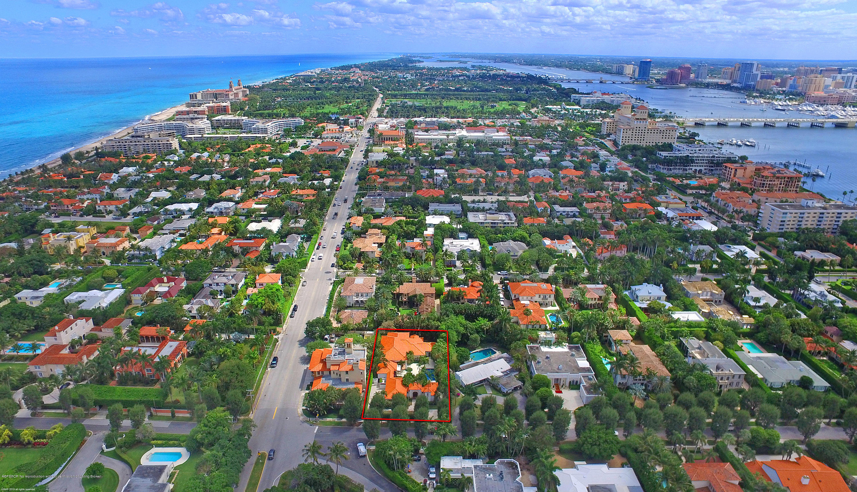210 Wells Road Palm Beach, FL 33480 - Photo 55 of 65 an aerial view of residential houses with outdoor space