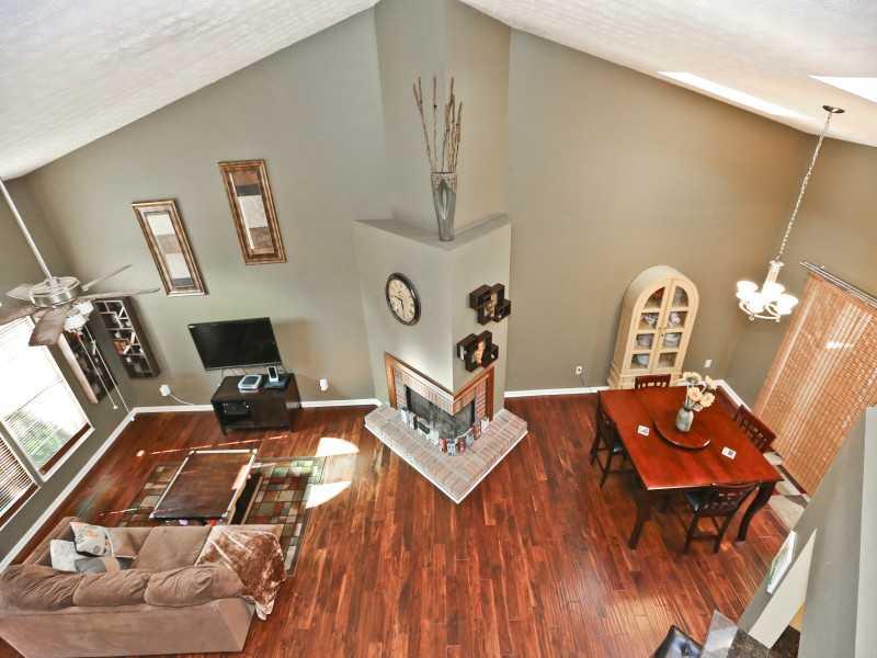 865 Wheatfields Place Decatur, GA 30030 - Photo 1 of 1 1st Floor Plan. large, open living space with vaulted ceilings and focal fireplace