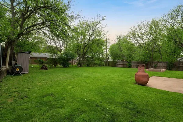 a garden view