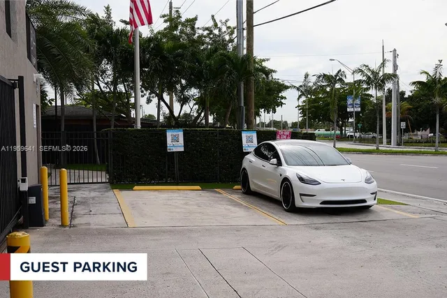 a car parked on the side of the road