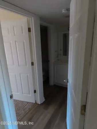 en empty room with windows