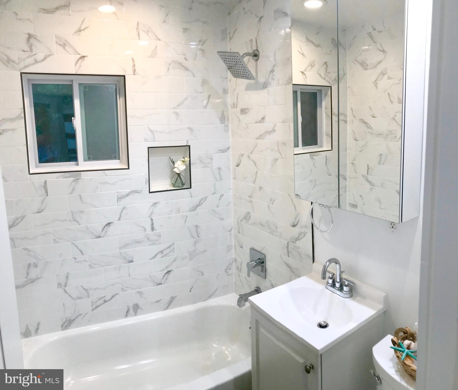 4202 Round Hill Road Silver Spring, MD 20906 - Photo 11 of 30 Main level Full Bath with Rainfall shower