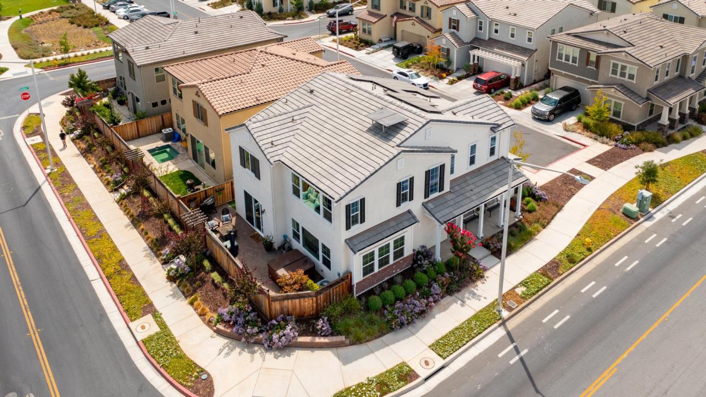 767 Sullivan Way Gilroy, CA 95020 - Photo 34 of 37 an aerial view of a house with a swimming pool