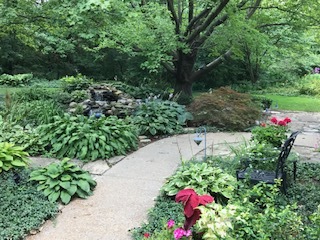 219 Parkview Drive Bloomington, IL 61701 - Photo 8 of 60 a view of a garden with a lot of flower plants