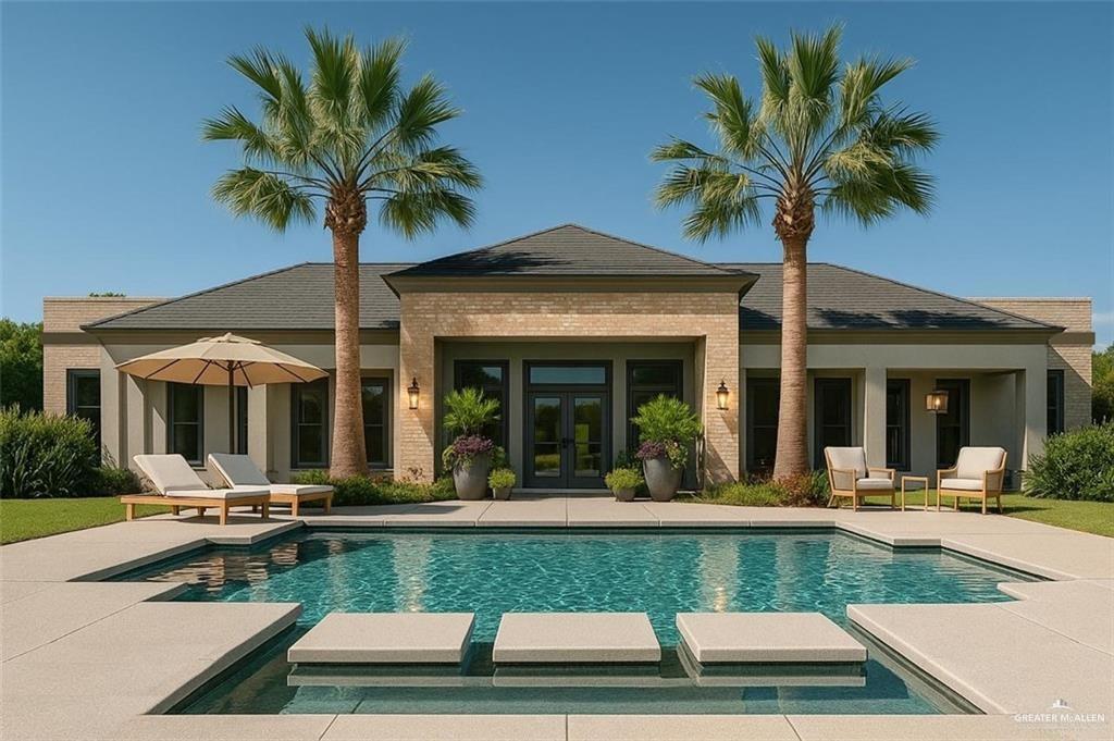 4905 Tyler Avenue, Unit 4 McAllen, TX 78503 - Photo 15 of 23 a view of a house with swimming pool and chairs