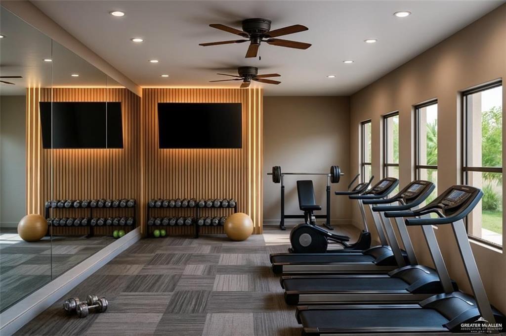 4905 Tyler Avenue, Unit 4 McAllen, TX 78503 - Photo 21 of 23 a view of a room with gym equipment